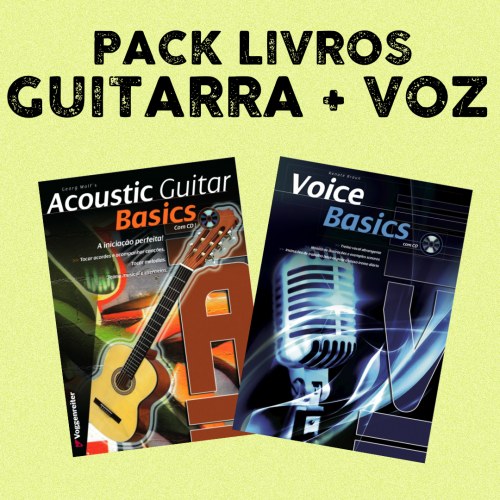Conj. 2 Livros Acoustic Guitar+Voice Basics