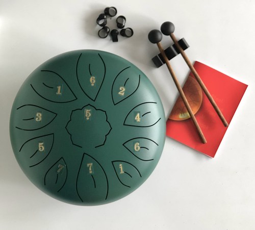 Tongue Drum 11 notas FZONE STD10/11N Green