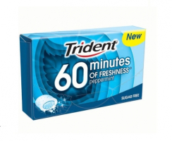 TRIDENT PEPPERMINT 60 MINUTOS - CAIXA 16 UNIDADES