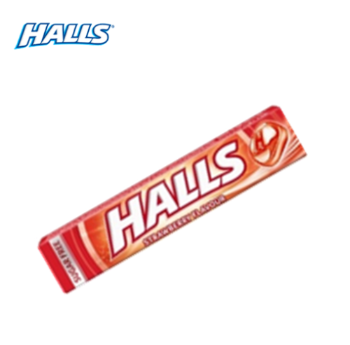 HALL'S MORANGO S/ AÇUCAR - CAIXA 20 UNIDADES
