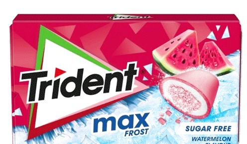 TRIDENT MAX FROST WATERMELON - CAIXA 16 UNIDADES