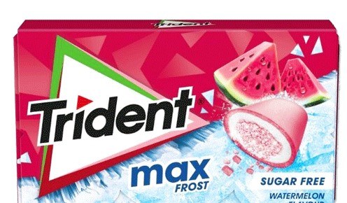 TRIDENT MAX FROST WATERMELON - CAIXA 16 UNIDADES