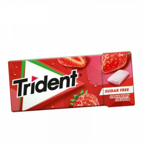 TRIDENT DRAGEIA BOX MORANGO - CAIXA 24 UNIDADES