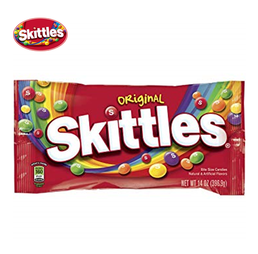 SKITTLES ORIGINAL FRUIT - CAIXA 14 UNIDADES