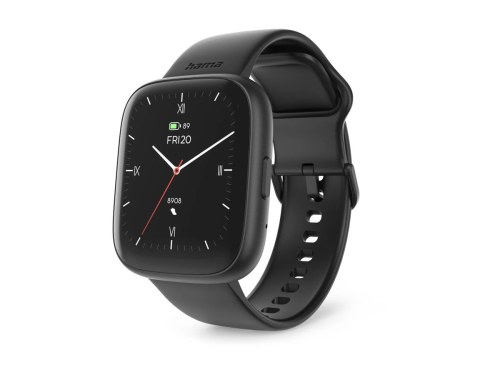 HAMA 4000 Smart Watch Phone Function Sleep Analysis Waterproof 46 mm blk