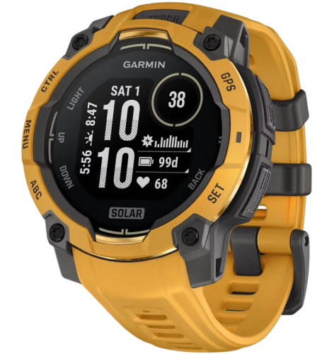 Garmin Instinct 3 Solar 50 mm GPS 40 dias Sunburst/Cinza