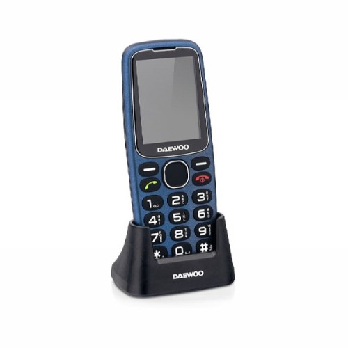 Telemóvel Daewoo DW8001BL para Séniores - Ecrã de 2,4" - Teclas grandes retroiluminadas Azul