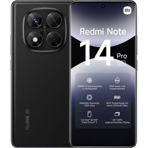 Xiaomi Redmi Note 14 Pro 5G 8GB/256GB Midnight Black